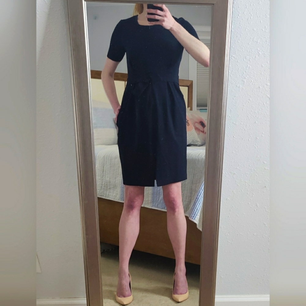 Armani Collezioni Black Sheath Dress